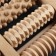 Massage "Drums", 24.5 × 19.5 × 4 cm, wooden, 5 combined rows