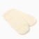 Women's mittens minku, milk color, 24 cm
