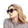 Women's sunscreen glasses "OneSun", UV 400, pipe 15 cm, lens 5.5x5 cm