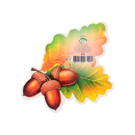 Decoration on the adhesive tape "oak" leaves, sturns, 18x18 cm-1