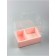 PVC box for flowers and desserts 26 x 18 x 30 cm, pink