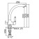 Accoona A5179G-7 kitchen mixer with output for drinking water, brass, white