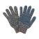 Workers, m/b gloves, knitting 7 class, 5 threads, size 9, with PVC dots, gray, Greengo