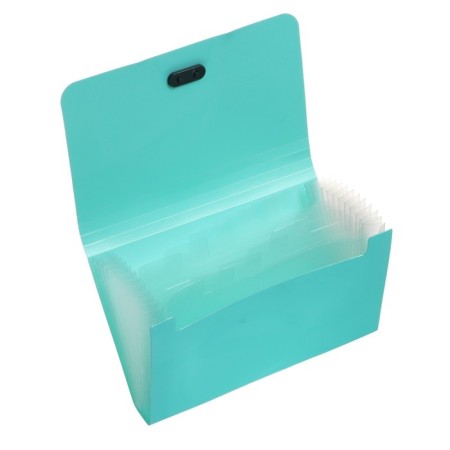 Elastic band A6, 12 departments, patterns, turquoise pastel-2