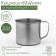 Magic mug "Maili", 650 ml, d = 9 cm, chrome color