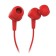JBL C100SI headphones, vacuum, microphone, wired, 1.2m, red