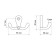 Furniture tundra TKD003, two -rod, black, 8 pcs TMP