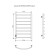 Electric towel "Sanprise" Classic P8, 500x800 mm, left, white