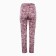 Female trousers with print, pink color with black pattern, size 52