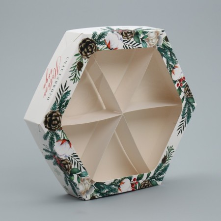 Folding box "Happy New Year", 23 x 23x 4 cm, New Year-2
