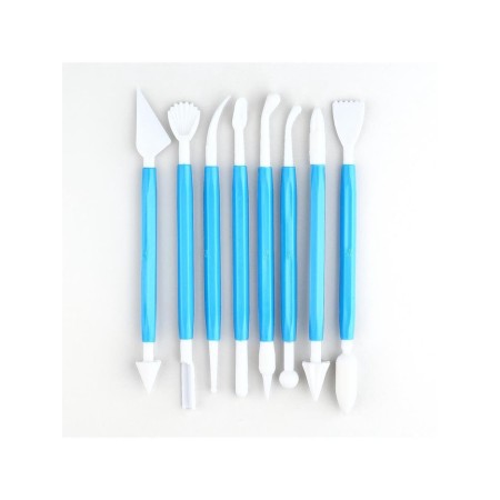 Set of sculpting glasses 8 pcs, plastic tm sketch "Blue"-1