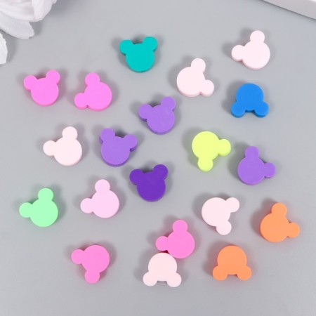 Beads for PVC "Ears" Color set 20 pcs 1x1x1 cm