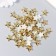 Decor for creativity plastic "Stars" gold set 50 pcs 1.4x1.4 cm