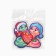 New Year's Wooden Magnet "New Year: Love and Tenderness", 8 x 7.1 cm