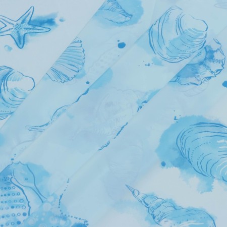 Bathon Curtain "Poseidon", 180 × 180 cm, blue color-3
