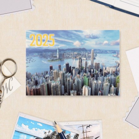 Pocket calendar "Megapolis - 1" 2025, 7x10 cm, mix-4