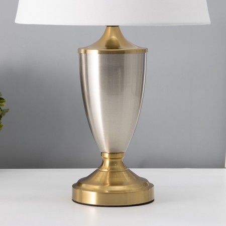 Traffic lamp with lampshade Risalux "Lori", E27, 40 W, Brass, 28 × 28 × 45.5 cm-5