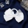 Hair elastic band Bant "Schoolgirl" Blue Kant double, 9.5 cm, white