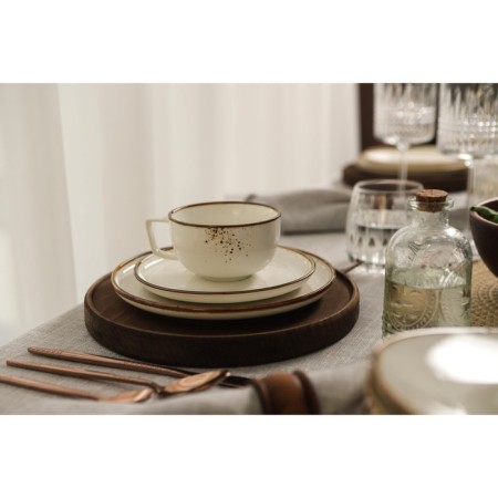 Porcelain dining plate Magistro "Cerera", d = 20.3 cm, white color-7