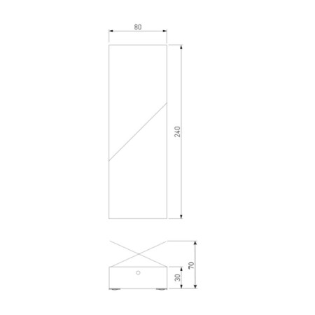Interior backlight Elektrostandard, Snip Led 9 W, 240x80x70 mm, IP20, dark gray color-3
