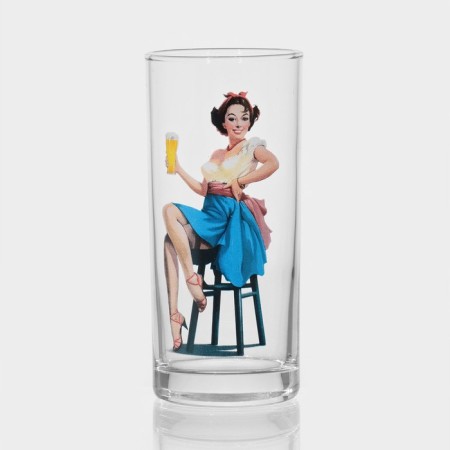 A set of glasses PIN-UP Girls, glass, 280 ml, 6 pcs, mix-1