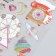 Plastic sticker with sparkles "circus" mix 10x22.5 cm