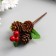 Decor for creativity "A twig with 3 cones and 3 berries" 7.5 cm