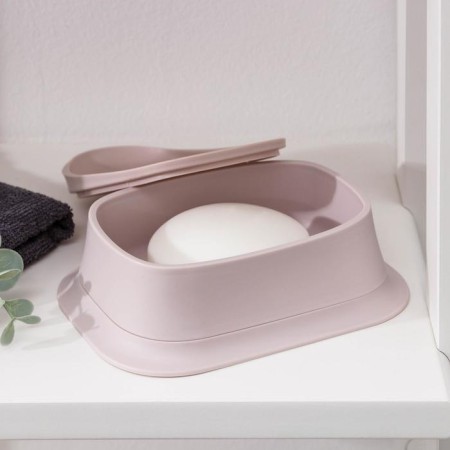 Plastic soap dish "RIF", 13 × 11.5 × 4.7 cm, color mix-3