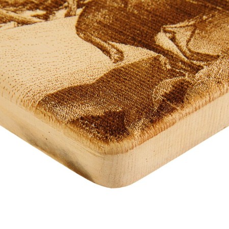 Board from the massif “deer”, square, 18 × 18 cm-2