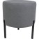 Pouffer "Charlie 3", 400 × 400 × 450 mm, artificial wool Cardif 20, dark gray color