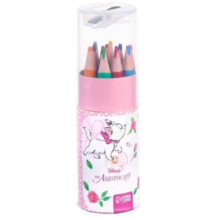 Colored pencils in a tube, 12 colors, trihedral, cats aristocrats-6