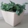 Kashpo for flowers "Wave" 30x30x34 cm, 40 l, sandy marble color