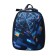 School backpack 38 x 30 x 16 cm, ergonomic back, stavia "quest", multicolor/blue
