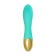 Vibrator with double stimulation Eromantica Vivian, 20 cm, silicone, mint color