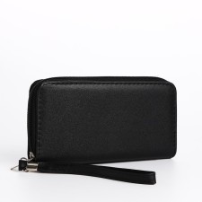 Women's wallet with lightning, black color