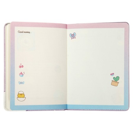 Gift notebook, A6, 100 sheets, a colored block, with a curly knife on a magnet, "anime", mix-7