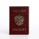Cover for passport, burgundy color