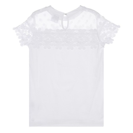 Blouse with lace for a girl, height 128 cm-4