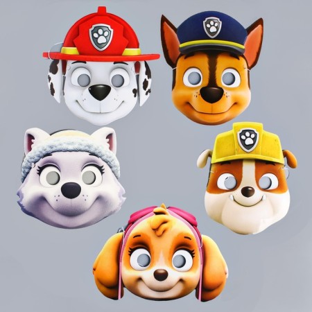 Set of carnival masks, 5 pieces, puppy patrol-2