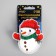 LED toy on Velcro "Snowman" 7.5 × 8.5 cm, batteries Lr44x3, glow of multi