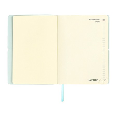 Diary of Leduced A5 136 DEVENTE sheets. Jane, soft pvc cover, elastic band, perforation, liesse, block 70, blue-7