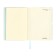 Diary of Leduced A5 136 DEVENTE sheets. Jane, soft pvc cover, elastic band, perforation, liesse, block 70, blue