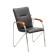 Samba eco -leather chair black, chrome paint