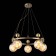 Suspended EVOLUCE lamp. Sle106303-05. Pechio. 5x60 watts, E27, 62x62x22 cm, bronze color