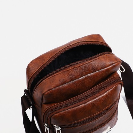 Male bag, brown color-4