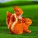 Garden figure "Squirrels of a couple with a nut" 18x18x20cm