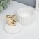 Coramics Coramics "Golden Squirrel" White relief 12x8.2x8.2 cm