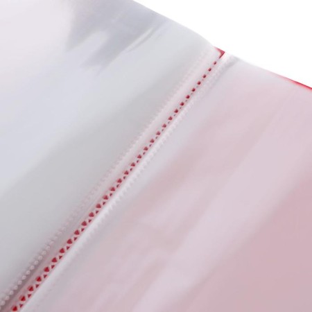 Folder with 80 A4, 700 microns, calligrata, pocket on the spine, red-2