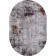Oval carminer karmen hali quantum, size 195x290 cm, color Grey/Grey