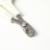 Coger scissors with an emphasis for a finger, a hole of 6 mm, white with black
